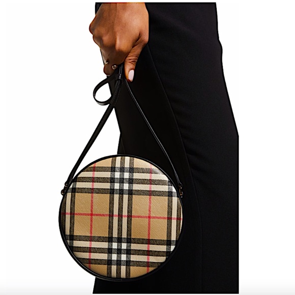 Burberry Louise Vintage Check Round Crossbody Bag - Picture 1 of 7